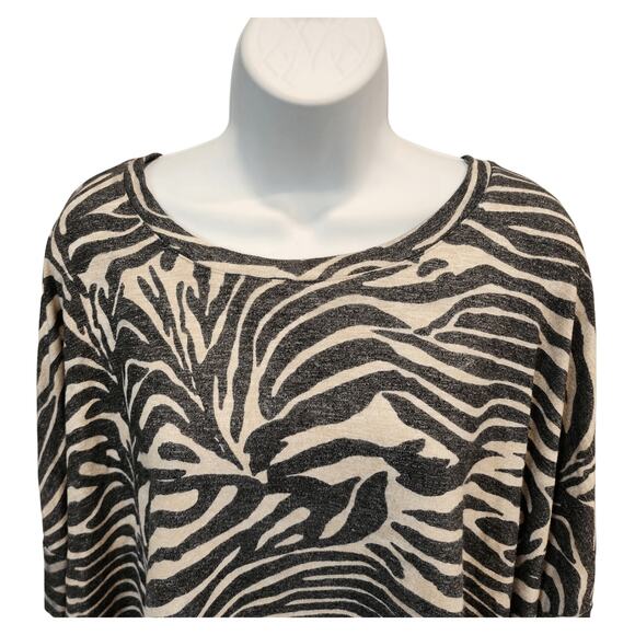 Express Zebra Print Lounge Set Top & Joggers | Cozy Animal Print | L/XL - Picture 14 of 16